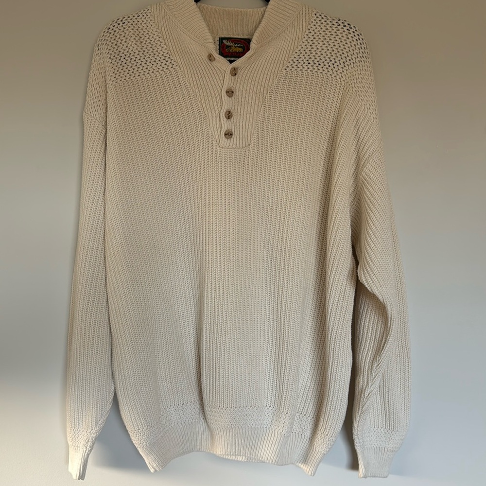 Vintage Fine Apparel For Men ALPS Cream Sweater XXL